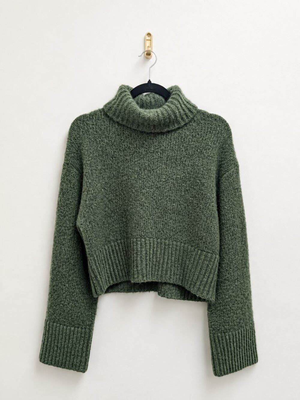 Zara Cropped Turtleneck Sweater